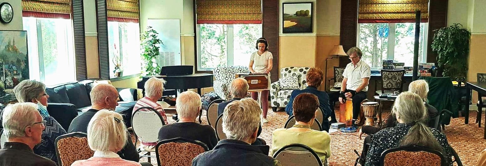 SOULHUM performing at a retirement residence