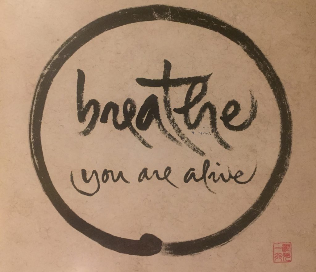 Breathe, you are alive
